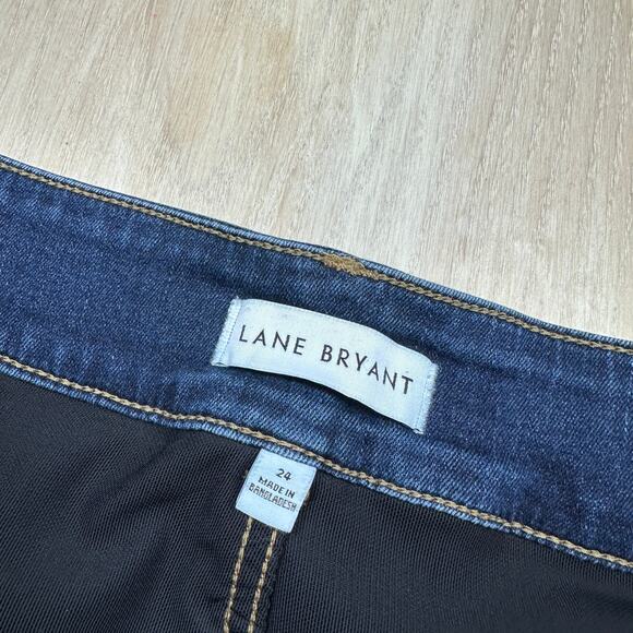 Lane Bryant Flex Magic Waistband High Rise Skinny Tighter Tummy Denim Jeans 24 - Picture 14 of 16